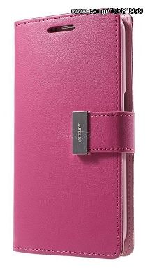 Samsung Galaxy Note Edge N915F - Θήκη Flip Rich Diary Goospery Φούξια-Ροζ (Goospery)