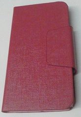 Θήκη Universal Flip Book Small για Κινητά Τηλέφωνα Από 4.8'' εως 5.3'' Περιστρεφόμενη GEL Φούξια (OEM)