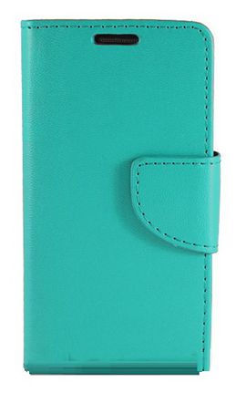 Microsoft Lumia 435 - Δερμάτινη Stand Θήκη Πορτοφόλι Γαλάζιο (OEM)