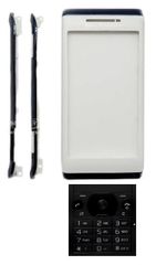 Sony Ericsson U10 Aino Πρόσοψη με πλαϊνά & πληκτρολόγιο Λευκή (Bulk)