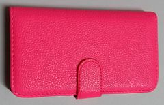 Sony Xperia Z1 Compact D5503 - Δερμάτινη Θήκη Πορτοφόλι Φούξια (OEM)