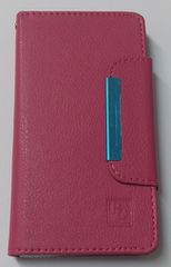 Sony Xperia M4 Aqua/M4 Aqua Dual - Δερμάτινη Θήκη Πορτοφόλι Με Μαγνητικό Φλίπ Φούξια (OEM)