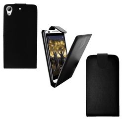 HTC Desire 626 - Δερμάτινη Flip Θήκη Μαύρο (OEM)