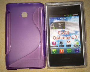 LG Optimus L3 E400 - Θήκη TPU Gel S-Line Μωβ (OEM)