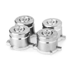 Σετ κουμπιών Aluminium Bullet Button Set για PS3 / PS4 - Ασημένιο (OEM)