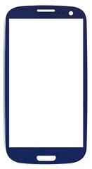 Samsung I9300 Galaxy S III Lens Glass with Adhesive (blue) (Bulk)