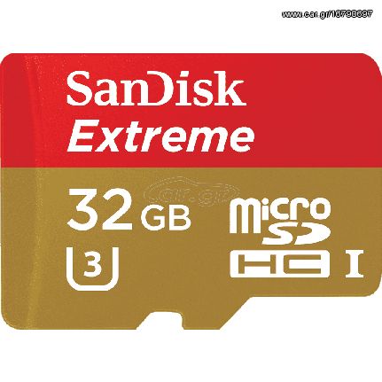 Sandisk Extreme micro SDHC/ SDXC UHS-I Card with SD Adapter 32GB 90MB/s SDSQXNE-032G-GN6MA