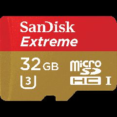 Sandisk Extreme micro SDHC/ SDXC UHS-I Card with SD Adapter 32GB 90MB/s SDSQXNE-032G-GN6MA