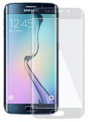 Samsung Galaxy S6 Edge G925F - Προστατευτικό Οθόνης Tempered Glass - Full Screen Protector Ασημί (OKMORE)