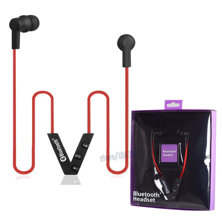 Bluetooth 4.1 Headphones with Microphone red