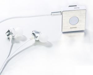 Remax RB-S3 Sports Lavalier clip Clip-on Bluetooth Headset Wireless Stereo Headphone Earphone Bluetooth V4.1 Λευκό RM4-020-WHT