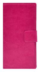 Δερμάτινη Θήκη Πορτοφόλι για Doogee Dagger DG550 Φούξια (Ancus)