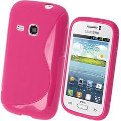 Samsung Galaxy Young S6310 / Duos S6312 Gel Case S Line - PINK (OEM)