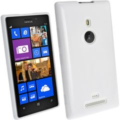 Nokia Lumia 925 Θήκη Σιλικόνης Λευκό OEM