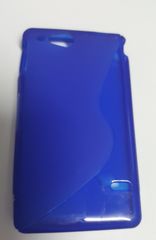 Sony Xperia Go ST27i Θήκη Σιλικόνης TPU S Line Μπλε (OEM)