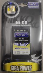 Nikko 9.6v Slide Slot In Battery Pack 650mAh Giga Power