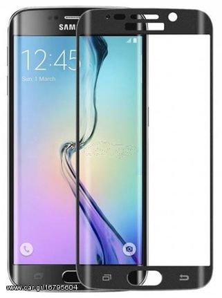 Samsung Galaxy S7 Edge G935F -  Προστατευτικό Οθόνης Tempered Glass Full Screen Protector Μαύρο (OKMORE)