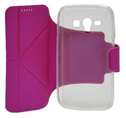 Θήκη Book Ancus Classic για Samsung i8262D Galaxy Core Duos Φούξια (Ancus)