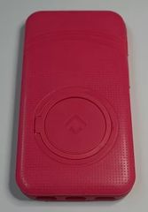 Σκληρή Θήκη Πίσω Κάλυμμα Elastic Universal Με Stand για Smartphones 5.5 έως 6 ίντσες Φούξια (OEM)