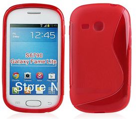 Θήκη TPU Gel S-Line για Samsung Galaxy Fame Lite S6790 Κόκκινο (OEM)