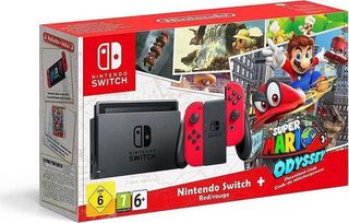 Κονσόλα Nintendo Switch Red Joy-Con 32GB & Super Mario Odyssey