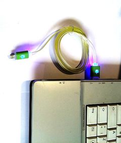Φωτιζόμενο καλώδιο LED Micro USB Cable 1m