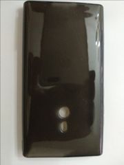 Γυαλιστερο-Μαυρο Soft Crystal TPU Gel Case for Nokia Lumia 800 (ΟΕΜ)
