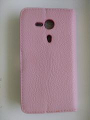 Sony Xperia SP M35h - Δερμάτινη Θήκη Πορτοφόλι Με Μαγνητικό Flip  Ανοικτο-Ροζ  (OEM)