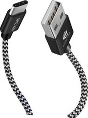 ΚΑΛΩΔΙΟ ΜΕΤΑΦΟΡΑΣ ΔΕΔΟΜΕΝΩΝ OEM Braided USB 2 Cable USB-C male - USB-A male 100cm