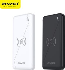 Awei Power Bank Wireless Charging P59K 10000mAh - Λευκό χρώμα