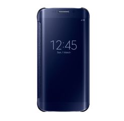 Θήκη Clear View για Samsung Galaxy S6 Edge Plus G928F Μπλέ (ΟΕΜ)