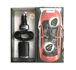 USB ΦΟΡΤΙΣΤΗΣ ΑΥΤΟΚΙΝΗΤΟΥ LDNIO 4 USB Sharing Car Charger 5.1A - C502 (OEM)