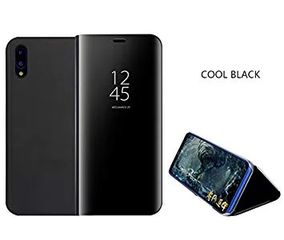 Θήκη Clear View για Huawei P20 Μαυρη (ΟΕΜ)