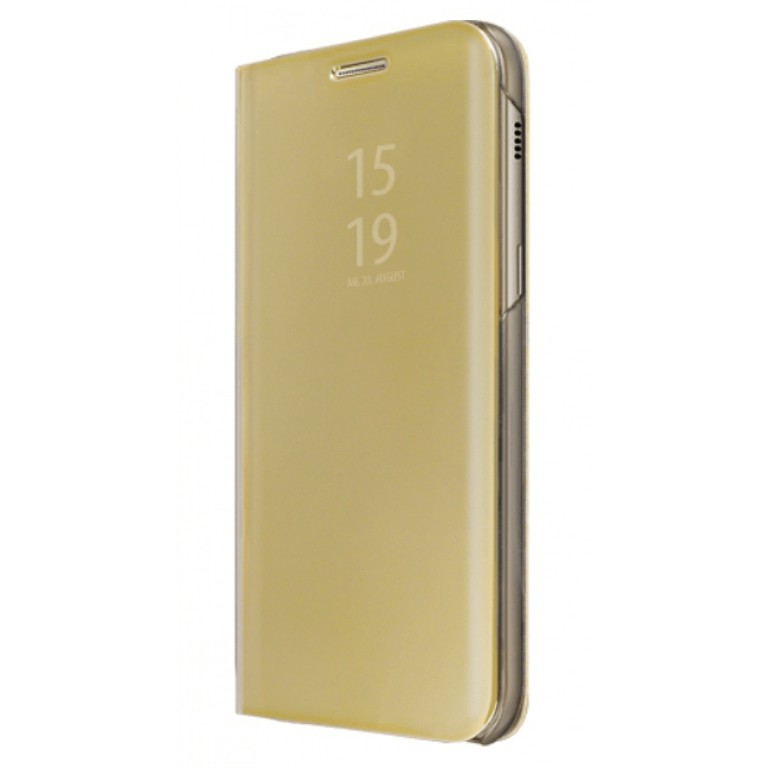 Θήκη Clear View για Huawei P20 Χρυσό (ΟΕΜ)