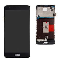 Μηχανισμό Οθόνης Αφής & LCD με Πλαίσιο για Oneplus 3T A3010 A3000 A3003 5.5" - Μαύρο (OEM)