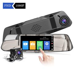 CHORTAU B-T006 Οθόνη Αφής Καθρέπτη 4,8" Full HD 1080P, Μπροστινή Κάμερα & Αδιάβροχη Πίσω Κάμερα