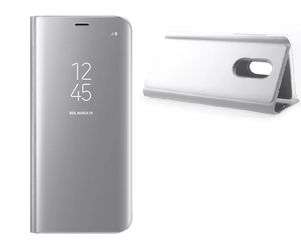 Θήκη Clear View για Xiaomi Redmi NOTE 4X Ασημι (ΟΕΜ)