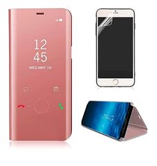 Θήκη Clear View για Xiaomi Redmi NOTE 4X Ροζ (ΟΕΜ)