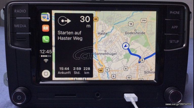 VW/Skoda Navigation rns-rcd 330 plus-Bluetooth-CarPlay-android-mirrorlink εργοστασιακό