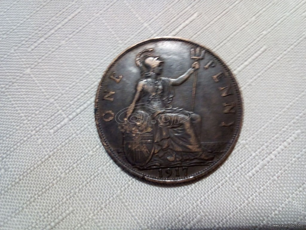 ONE PENNY , Gr. BRITΑΙN , 1917