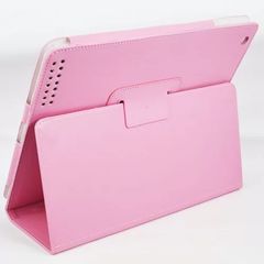 PINK LEATHER FLIP CASE COVER FOR APPLE iPad II / new iPad/ iPad 4