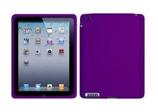 Silicone Case for iPad II / new iPad/ iPad 4 Purple