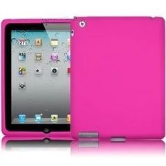 Silicone Case for iPad II / new iPad/ iPad 4 Hard Pink