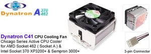 Dynatron C41 Ψύκτρα Επεξεργαστή για AMD socket A/462 & intel 370 XP3200+ & SEMPRON 3000+