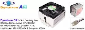 Dynatron C41 Ψύκτρα Επεξεργαστή για AMD socket A/462 & intel 370 XP3200+ & SEMPRON 3000+