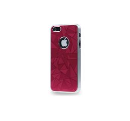 Θήκη πίσω κάλυμμα για iPhone 5 Μεταλλική 3D Diamond Cutting Φούξια