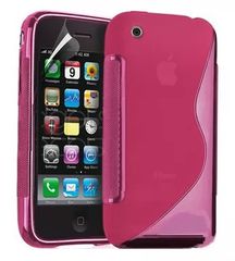 iPhone 3G / 3GS Θήκη Σιλικόνης TPU S-Line - Φούξια