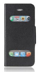 Apple iPhone 5/5S Caller ID Table Talk Flip Cover Case Black I5SIDFCB OEM