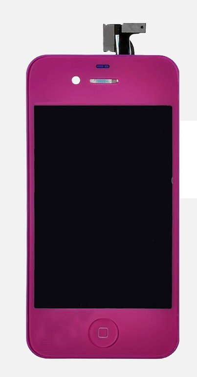 iPhone 4 LCD + Touch Screen + Frame Assembly + Home Button - Μωβ