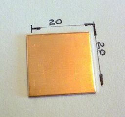 High Quality Copper Pad Shim for Laptop 20x20x1mm